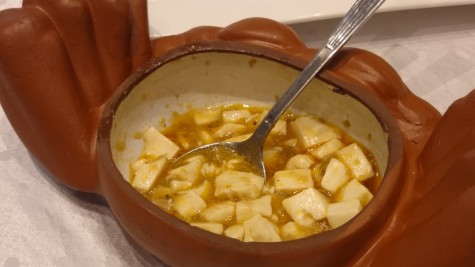 Tofu with crab roe