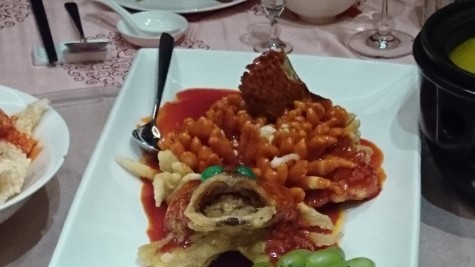 Sweet and sour fish (famous in China because it's prepared to look like a squirrel)