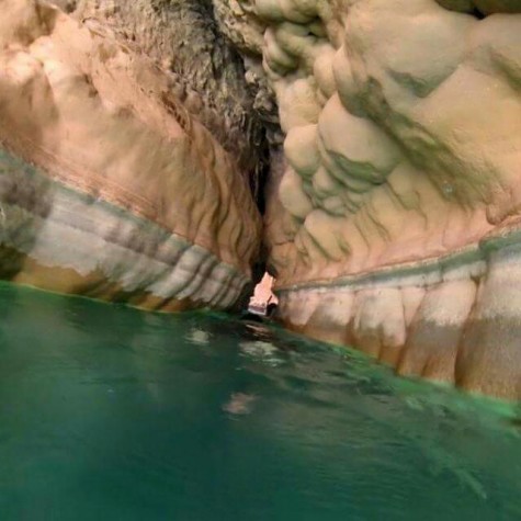 Swimming through the crack