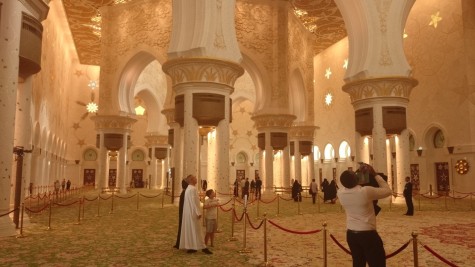Main prayer hall, in which lies the world's largest carpet